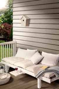 Cedral wood lap porch