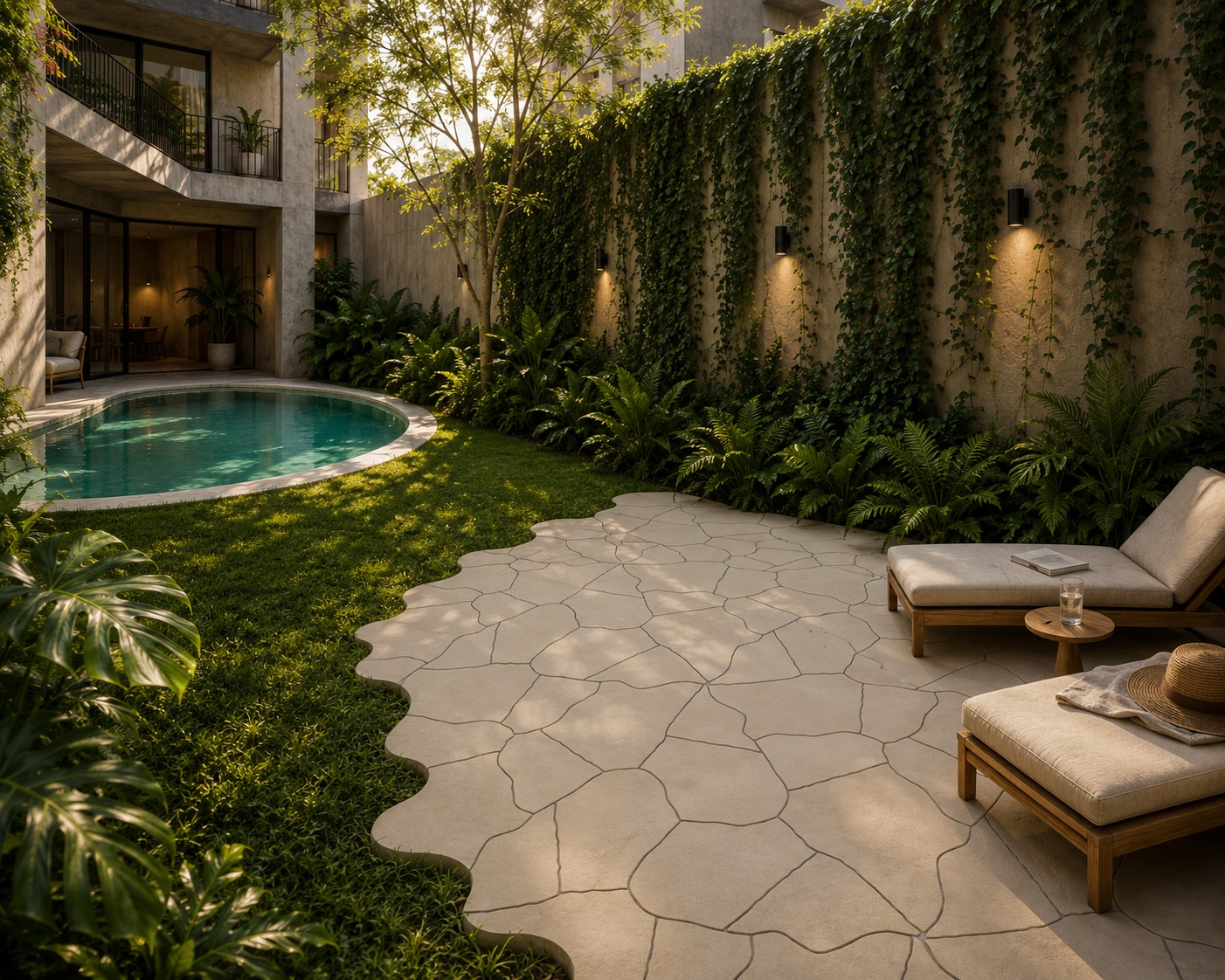 Piso Organico – Travertino